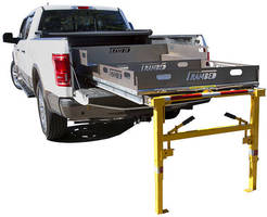 Commercial Truck Bed Extender features adjustable legs.