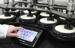 Abrasion/Pilling Tester integrates touchscreen technology.