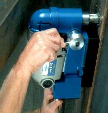 Magnetic Drill operates in confined spaces.