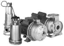 Pumps have stainless steel construction.