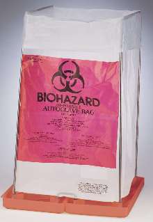 Bag Holder keep biohazard disposal bags open.