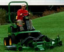 Rotary Mowing Deck performs on flat and uneven terrain.