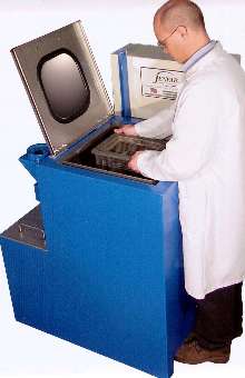 Cellular Parts Washer suits lean manufacturing.