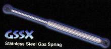 Gas Spring fights corrosion with stainless steel.