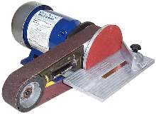 Bench Grinder performs sanding and polishing tasks.