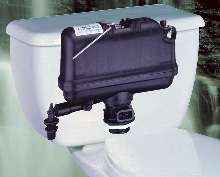 Toilet incorporates pressure-assist operating system.