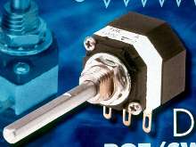 Rotary Switch has dual-function on/off potentiometer.