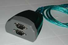 USB-to-Serial Cable gives two serial ports for laptops.