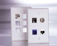 Wallplate Connectors reduce signal loss of coaxial cable.
