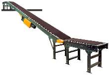 Incline Conveyors come in roller or slider bed models.