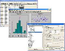 Software links databases to charting systems.