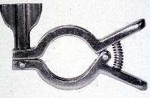 Squeeze Clamp is 304 stainless steel.