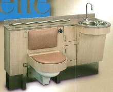 Toilet/Lavatory Combination meets ADA compliance code.