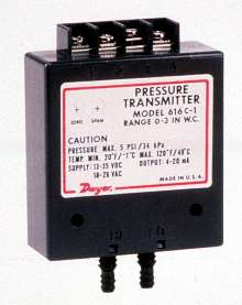 Pressure Transmitter suits building automation applications.