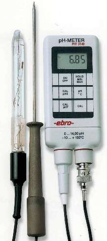 Digital pH Meter offers automatic temperature compensation.