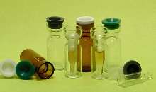 Vials offer insert and plug accessories.