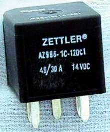 Automotive Plug-In Relay has 40 A rating.