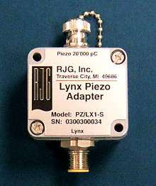 Sensor Adapter accepts inputs from any piezoelectric sensor.