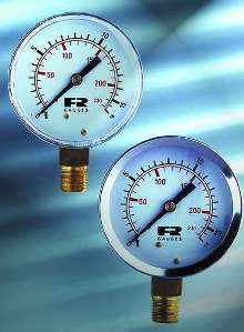 Pressure Gauges include dry and liquid fill options.