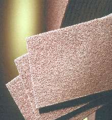 Abrasive Hand Pad generates fine surface finish.