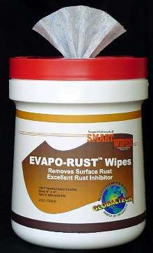 Disposable Wipes are saturated with rust remover/inhibitor.