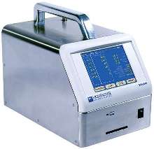 Particle Counter has dynamic range of 0.3-10.0 -µm.