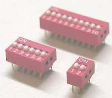 DIP Switch is available with 2-12 positions.