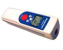 Waterproof Infrared Thermometer includes memory and alarm.
