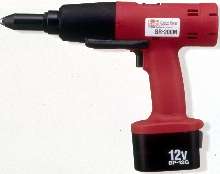 Cordless Electric Riveter is powered by 12 V Ni/Cd battery.