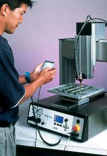XYZ Dispensing System is programmed with Palm(TM) handheld.
