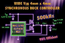 DC/DC Controllers provide output voltages down to 0.8 V.