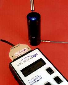 Spot Curing Radiometer measures total light pipe output.