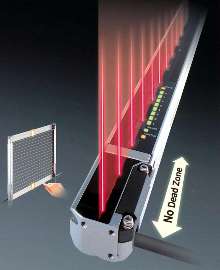 Safety Light Curtain eliminates dead zones.