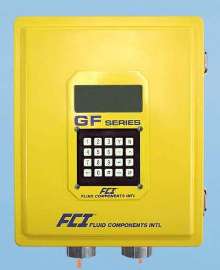 Flowmeter has flow range of 0.75-600 sfps.