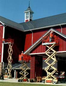 Scissor Lifts utilize two independent electric motors.