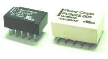 Relays are offered as through-hole or surface-mount.