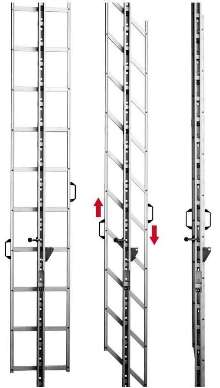 Foldable Ladder prevents unauthorized access.