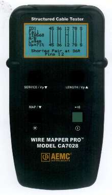 Cable Tester identifies wiring faults of LAN cable.