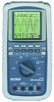 Oscilloscope/Multimeter includes RS-232 interface.