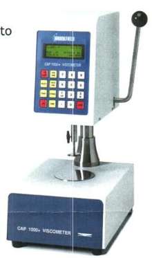 Viscometers are offered with high-shear spindles.