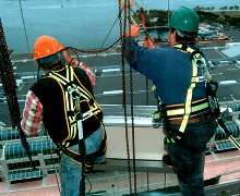 Harnesses and Lanyards meet OSHA standards.