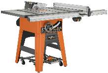 Table Saw has vibration dampening cast iron construction.