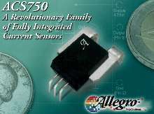 Hall-Effect Current Sensor provides low thermal drift.