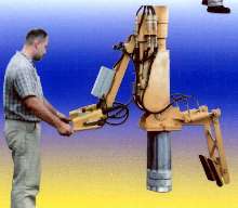 Articulating Manipulator includes coil lifter gripper.