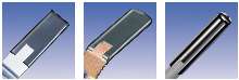 Vinyl Grips are offered in rectangular and round shapes.