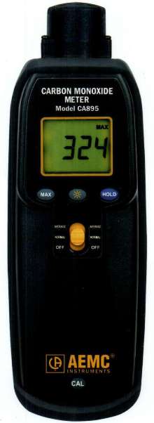 Carbon Monoxide Meter has 0-1,000 ppm measurement range.