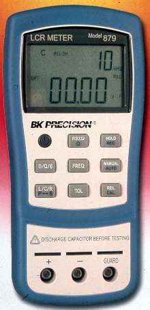 Auto-Ranging LCR Meter has RS232 interface.