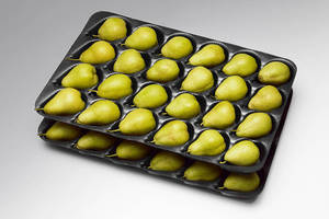 Foam Pear Trays Minimize scuffing/bruising, Reduce Pack Times