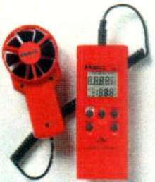 Thermometer/Anemometer has remote vane for troubleshooting.