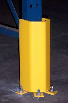 Column Protector guards against forklift collisions.